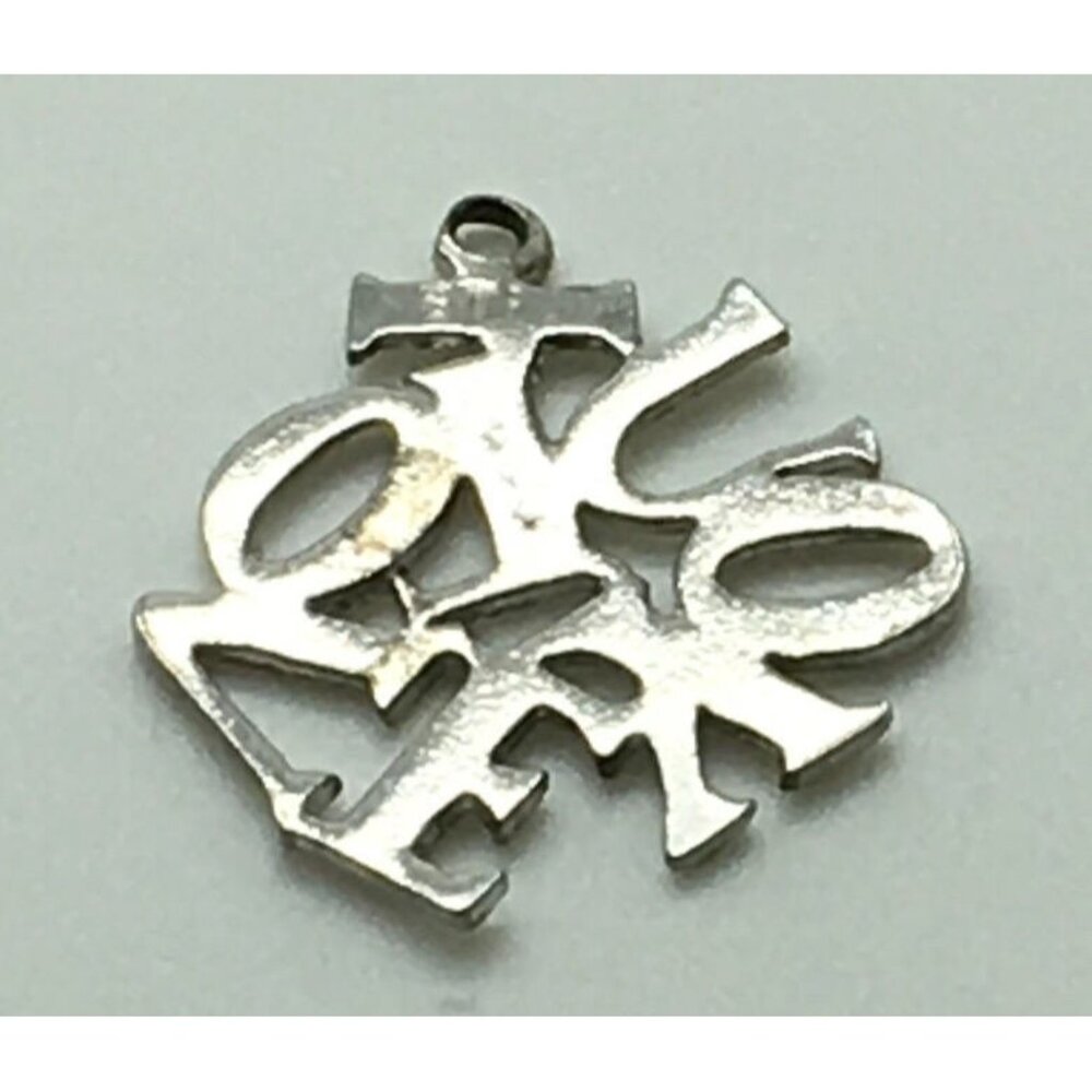 I Love You Scramble Scrambled Sterling Silver Charm Lover Valentine  Day Gift